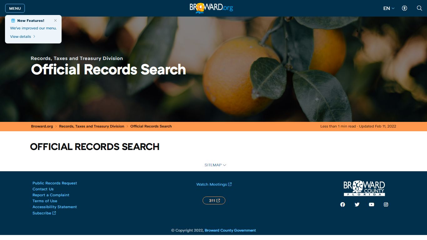 Records Official Records Search - Broward County